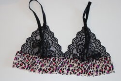 Bralette encaje de animal print